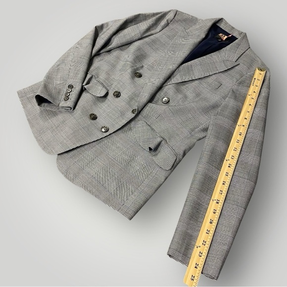 J.Crew Glen Plaid Ruffle Pocket Blazer Sz 10‎ - Picture 12 of 15